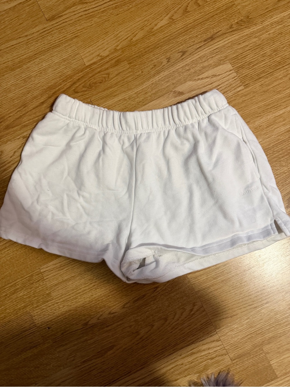 White Garage Shorts
